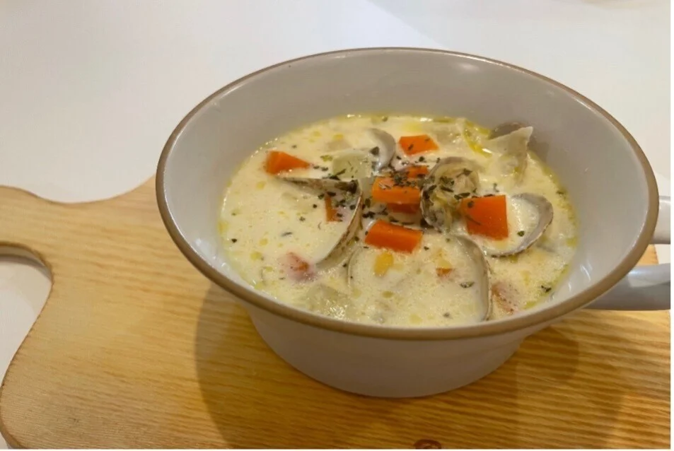 レンジで簡単！クラムチャウダー
